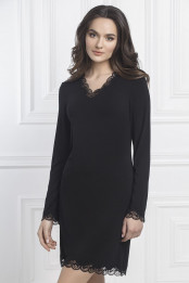 Нічна сорочка Elizabeth, колір: чорний/чорний — preview