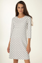 Ночная рубашка Katerina, цвет: молочный/черный — preview