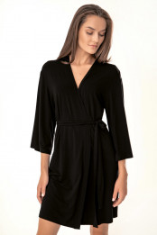 Dressing gown Megan, color: black — preview