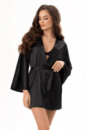 Dressing gown Virginia, color: black — preview