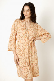 Dressing gown Michelle, color: sand-gold  — preview