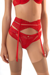 Belts for stockings Beatrix, color: red  — preview