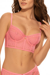 Bustier EMMY, color: coral  — preview
