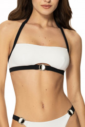 Soft swim bra SUZY, color: white-black  — preview