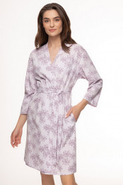 Dressing gown Margarita, color: lilac-violet  — preview