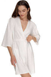 Dressing gown Agnesia, color: milk — preview