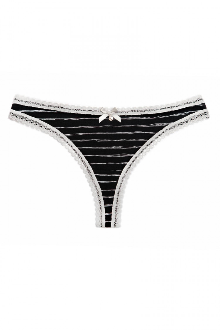 Panties string CLARA, color: black — photo 1