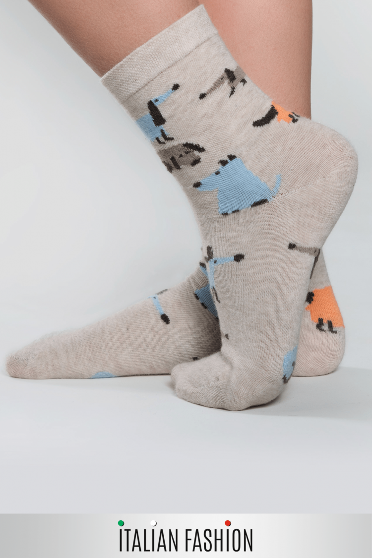 Шкарпетки — PSY, цвет: бежевий/синій — фото 1