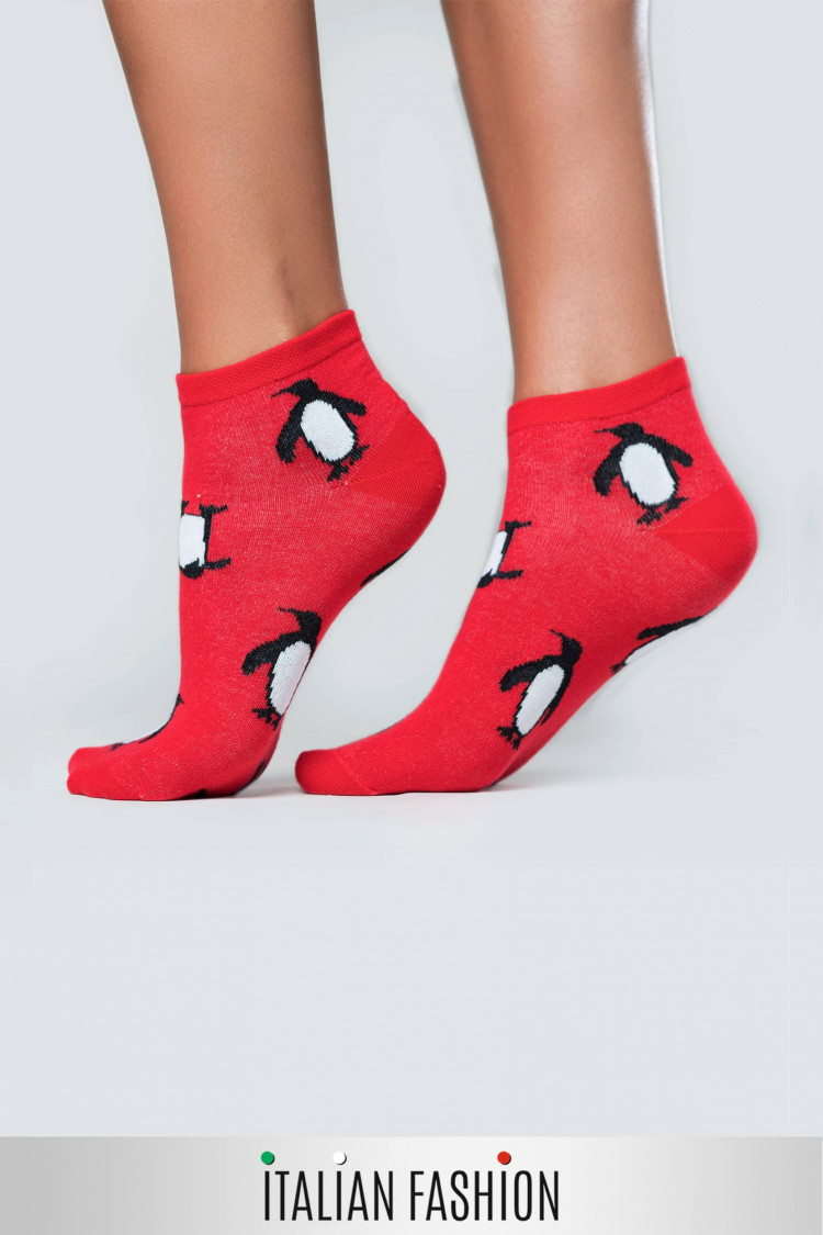 Шкарпетки — PINGWINY, цвет: червоний — фото 1