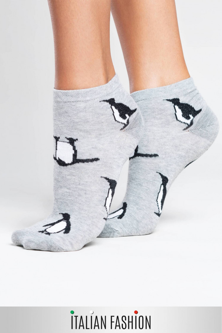 Шкарпетки — PINGWINY, цвет: сірий — фото 1