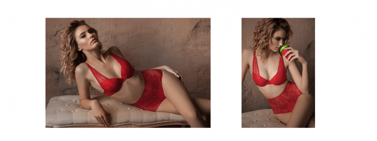 Panties slip — Lilian, color: red — photo 2