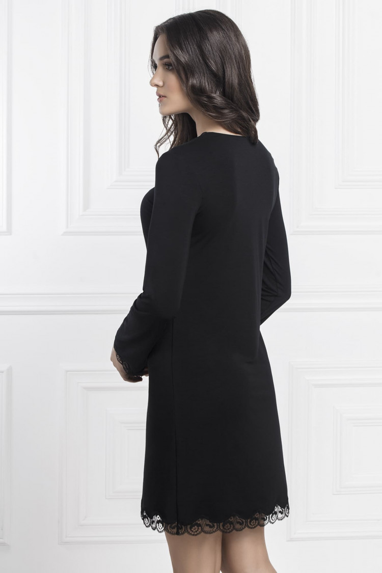 Нічна сорочка Elizabeth, колір: чорний/чорний — фото 2
