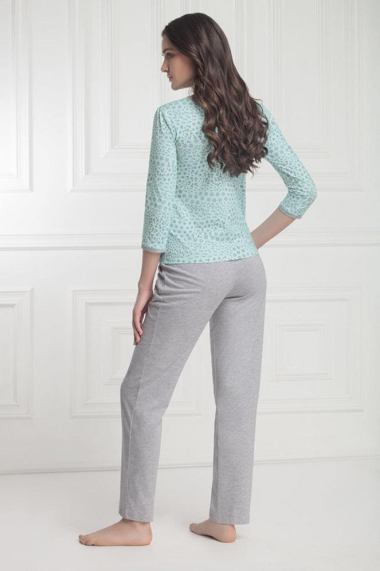 Pajamas - Blouse Kelly Color: - mint-gray  — photo 2