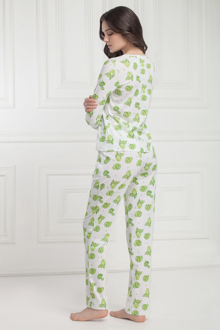 Pajamas - Trousers Rebecka Color: - lime  — photo 1