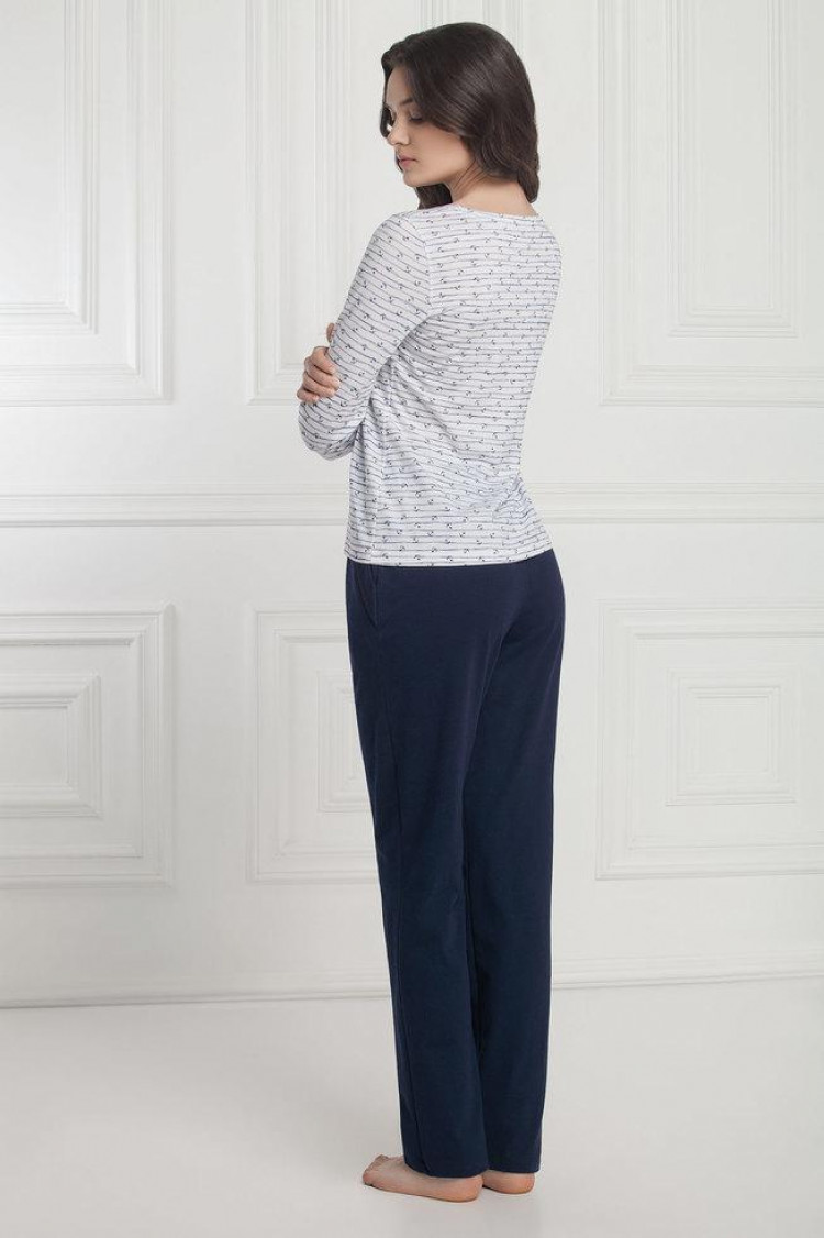 Pajamas - Blouse Jadyn Color: - blue-white — photo 2