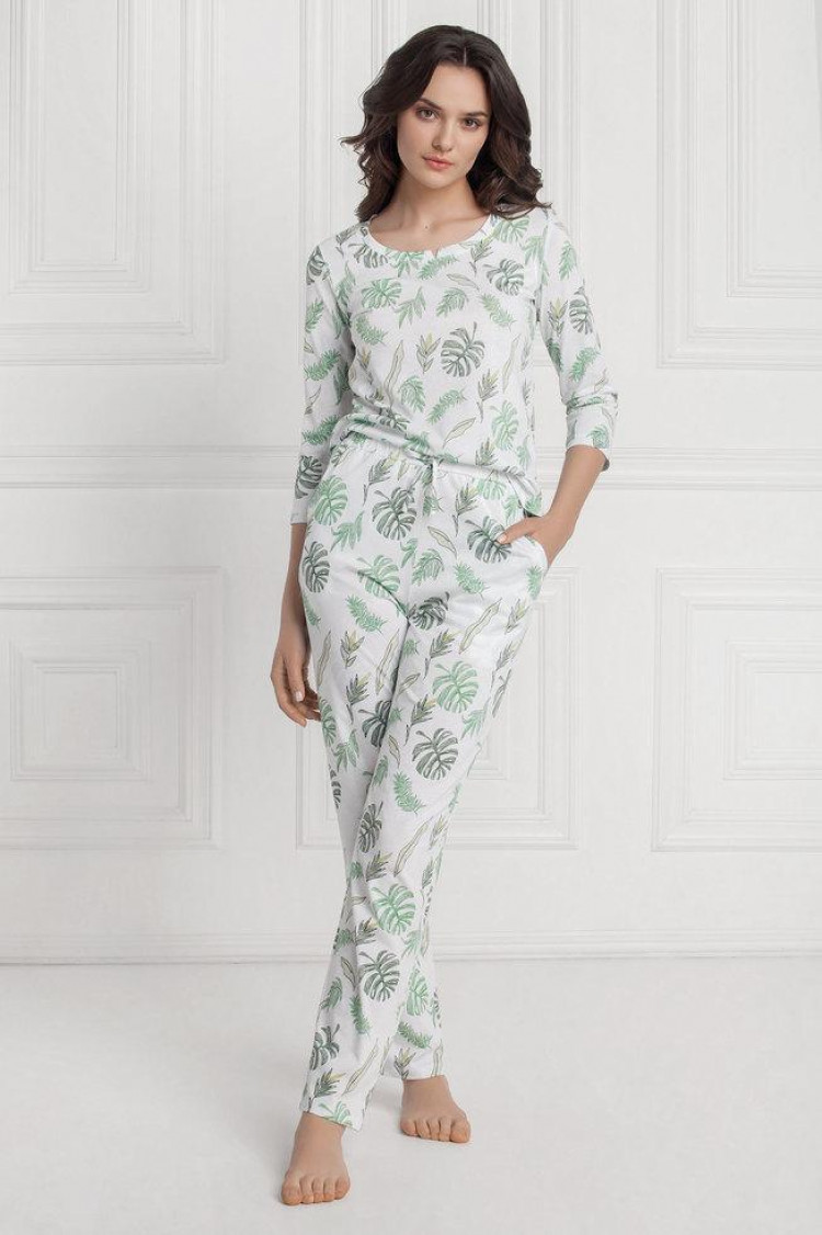 Pajamas - Blouse Marisa Color: - white-green  — photo 1