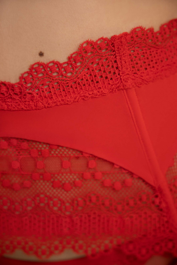 Panties string Aurelia, color: rouge — photo 4