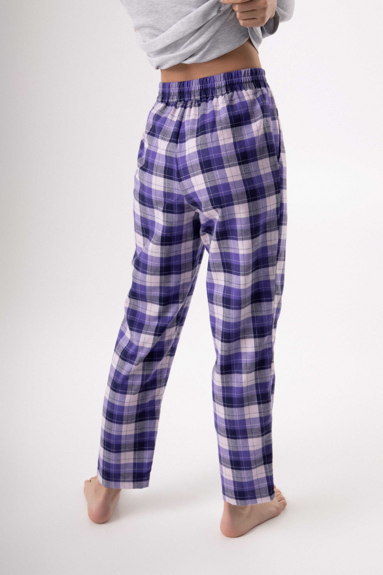 Trousers — Davinia, color: melange-lilac — photo 2