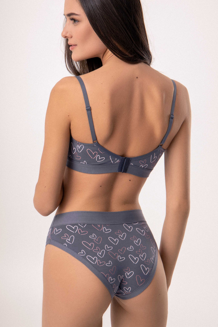 Bralette LOES, color: gray-rose — photo 2