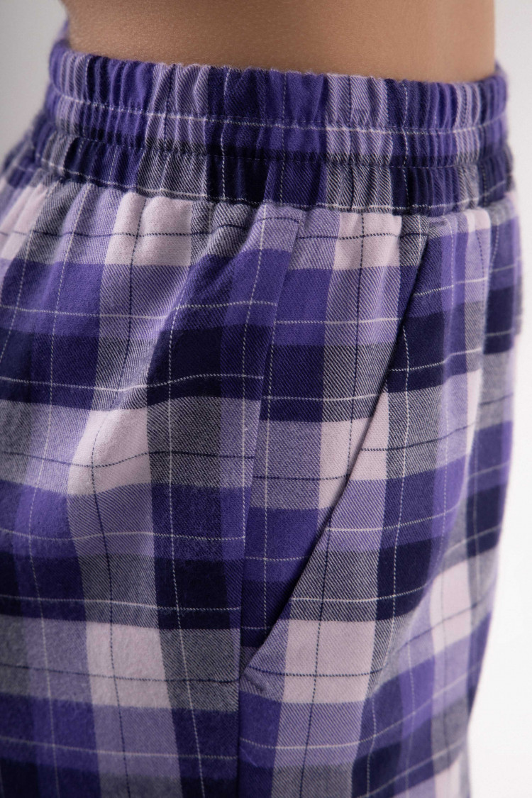 Trousers — Davinia, color: melange-lilac — photo 4