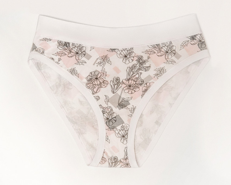Panties slip — Betsy, color: white-gray — photo 3