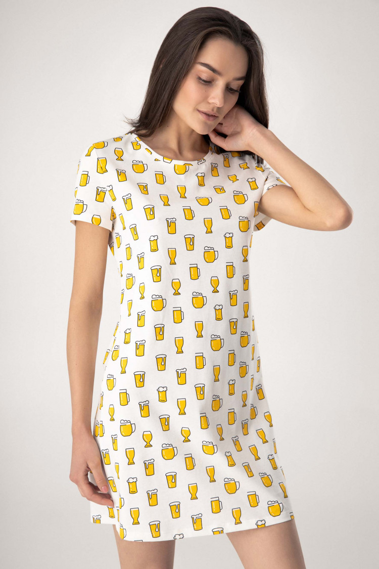 Нічна сорочка Sesilia, колір: молочно-жовтий — фото 1