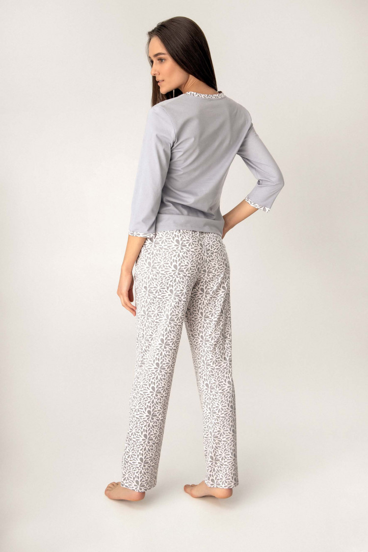 Trousers — Cecilia, color: petal-gray — photo 2