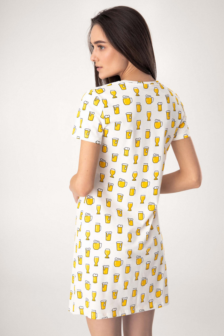 Нічна сорочка Sesilia, колір: молочно-жовтий — фото 2