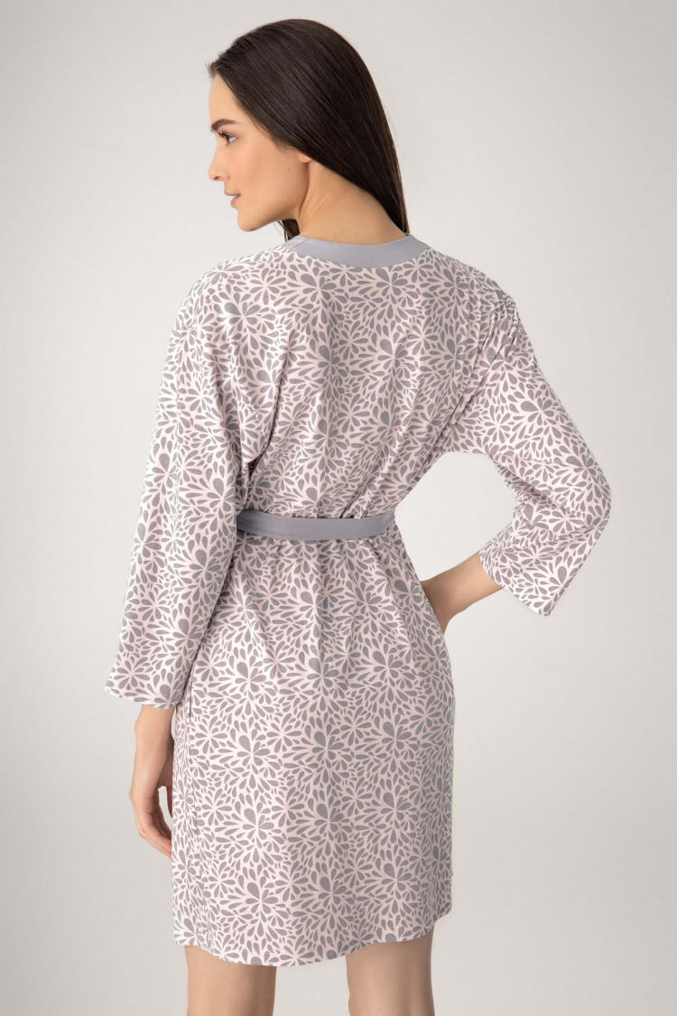 Dressing gown Alessia, color: petal-gray — photo 2