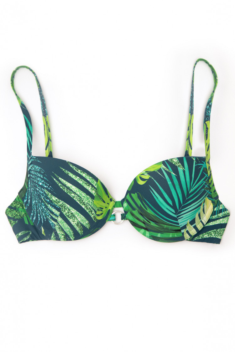 Swimwear - Push-up moulded swim bra KELY Color: - jungle  — photo 4