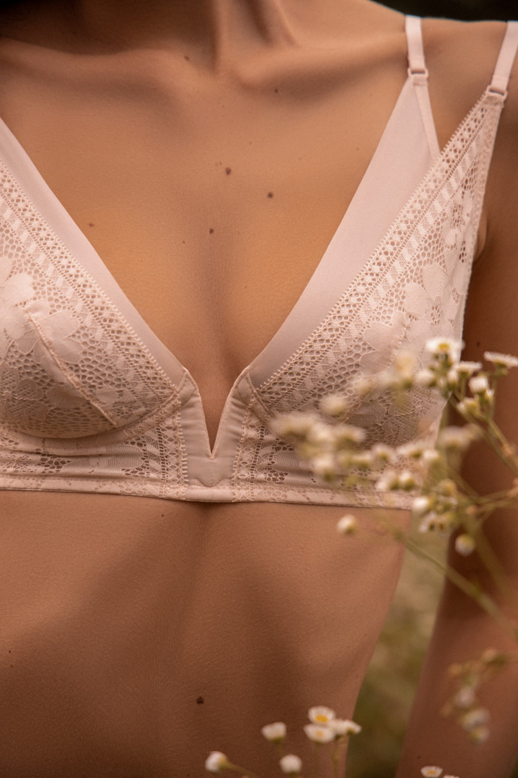 Soft bra ODRY, color: powder — photo 4