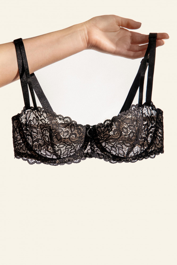 Soft bra SHEY, color: black — photo 3