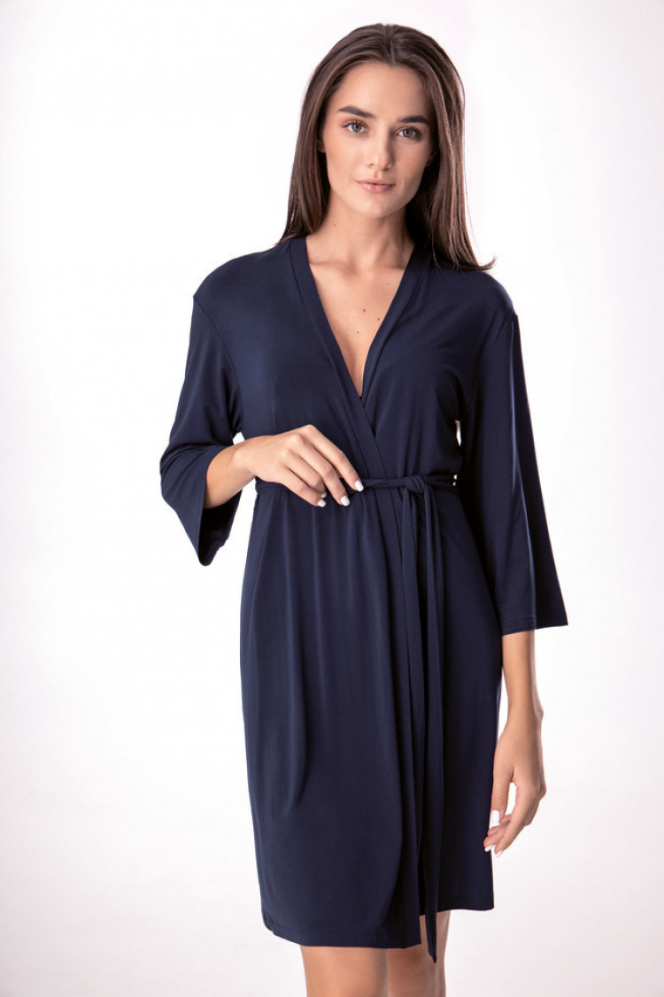Dressing gown Megan, color: blue — photo 1
