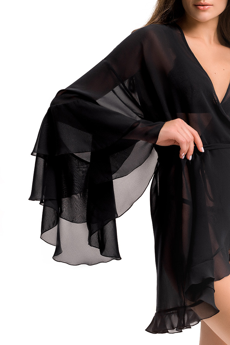 Dressing gown Careles, color: black — photo 3