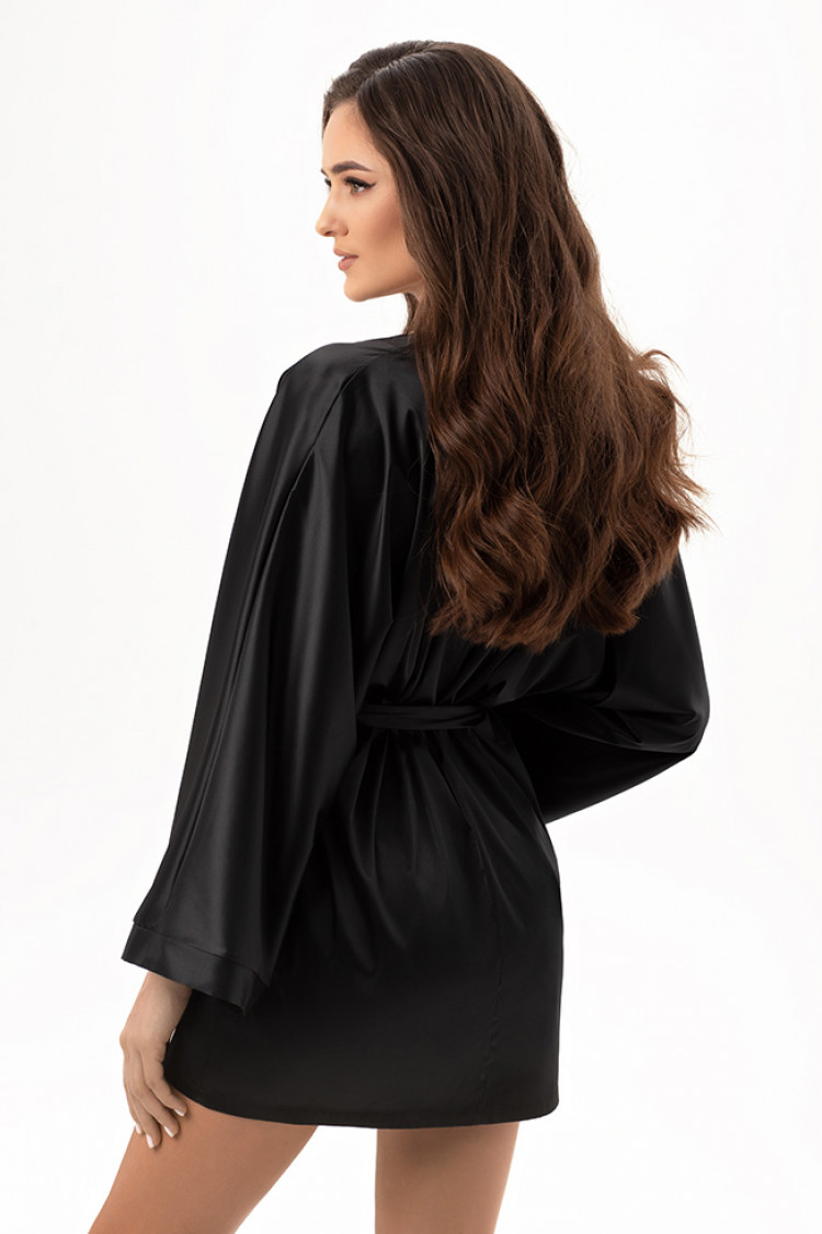 Dressing gown Virginia, color: black — photo 2
