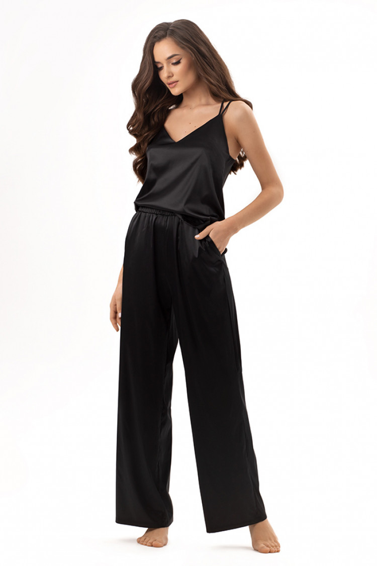 Trousers — Milana, color: black — photo 4