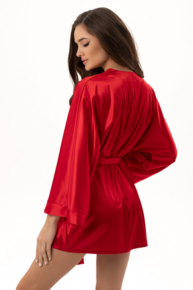 Dressing gown Virginia, color: red — photo 2