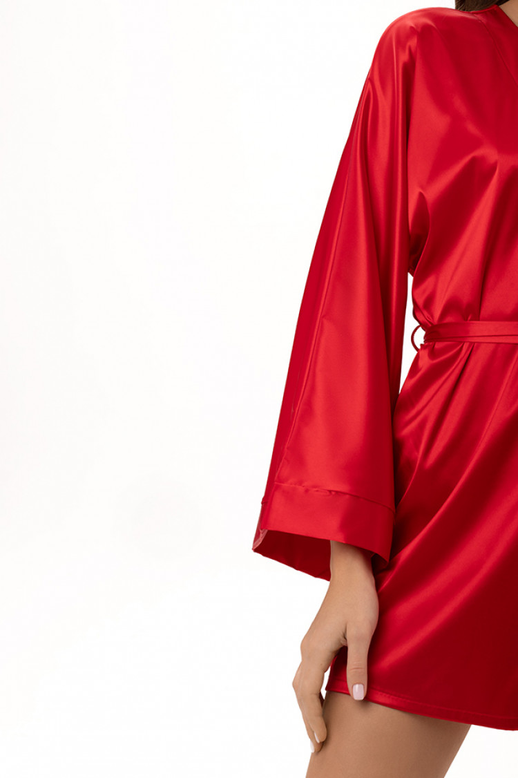 Dressing gown Virginia, color: red — photo 3