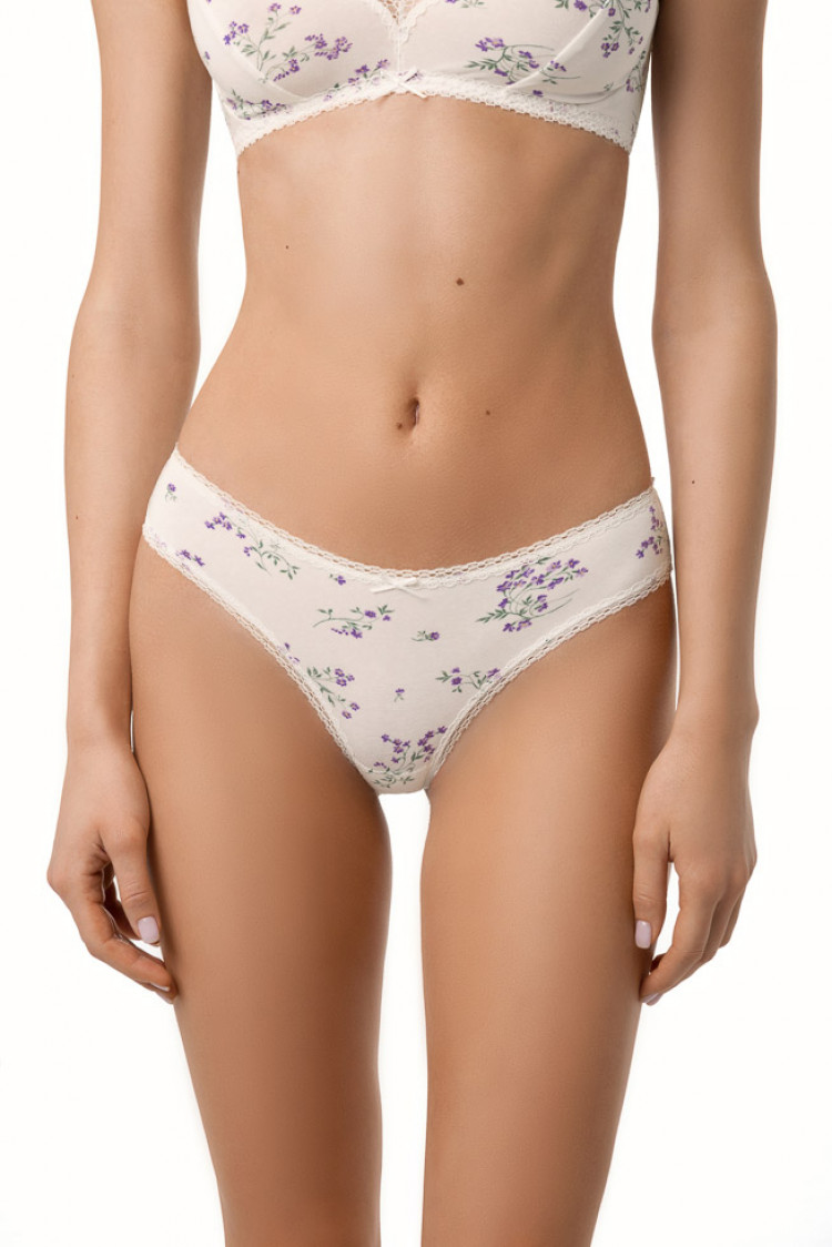 Brazilian panties Elina, color: milk-violet — photo 1