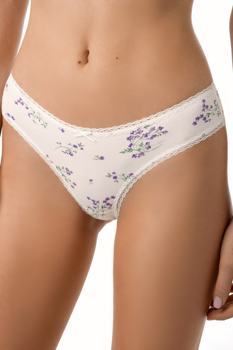 Brazilian panties Elina, color: milk-violet — photo 3