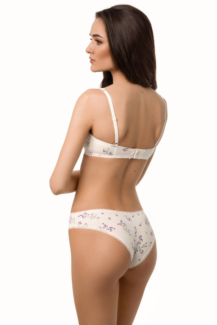 Brazilian panties Elina, color: milk-violet — photo 5