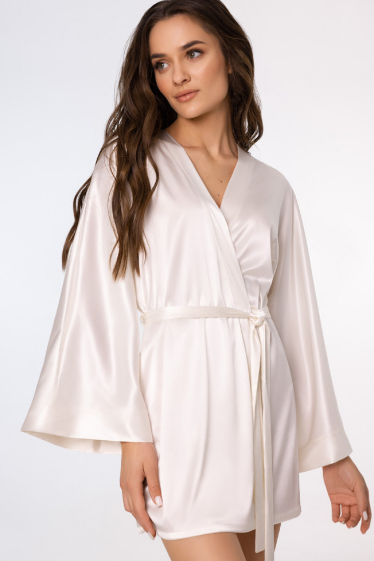 Dressing gown Virginia, color: milk — photo 1