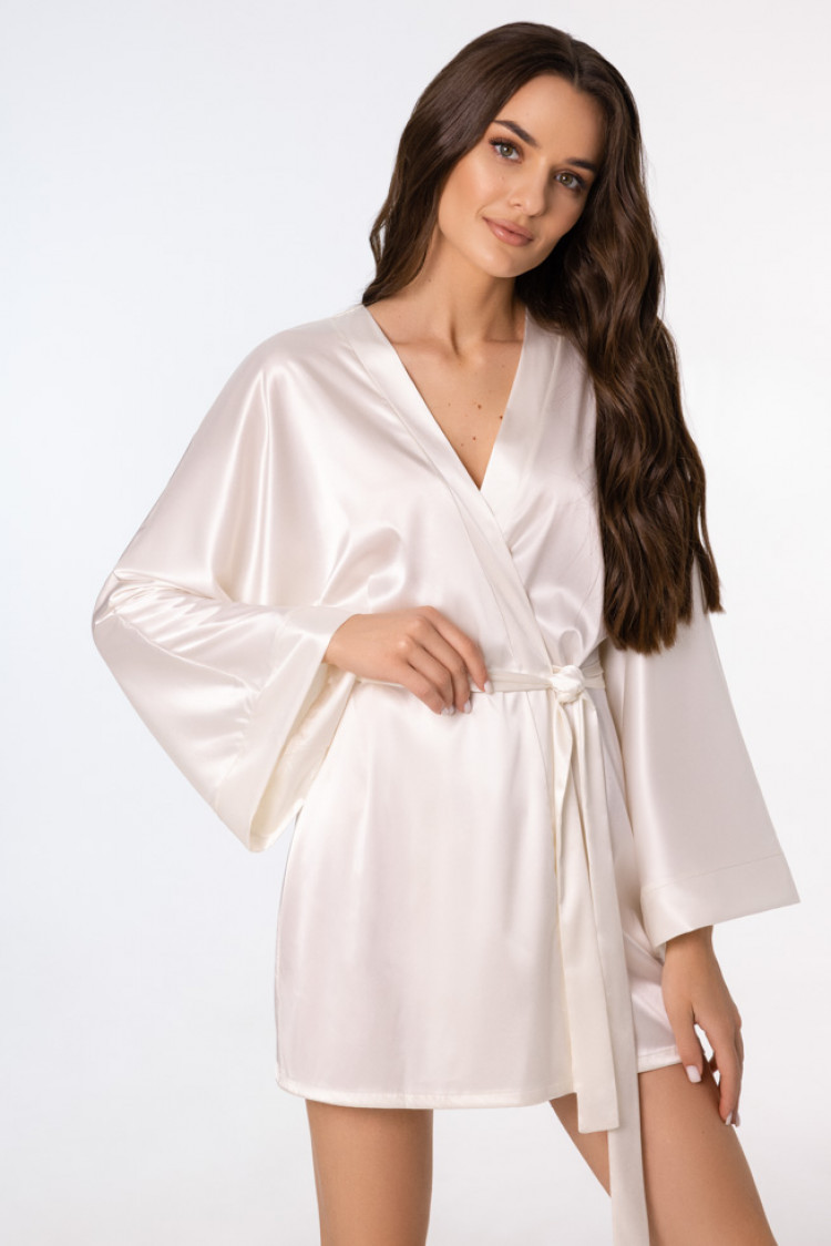 Dressing gown Virginia, color: milk — photo 4
