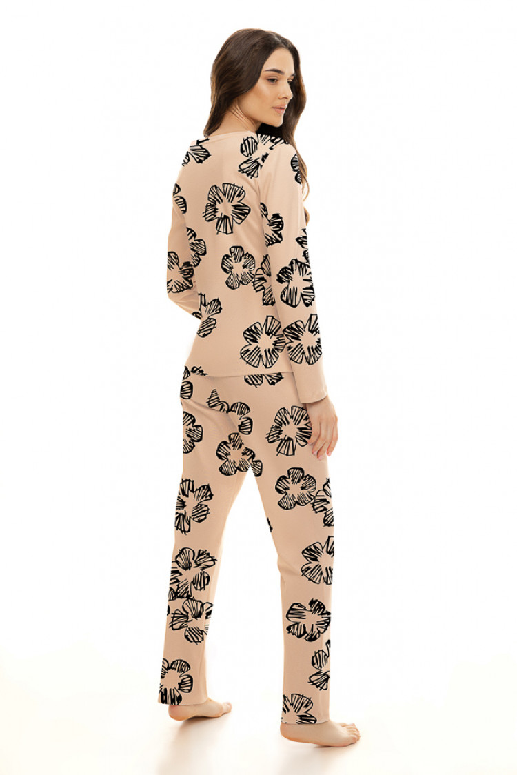 Trousers — Sherin, color: beige-black — photo 2