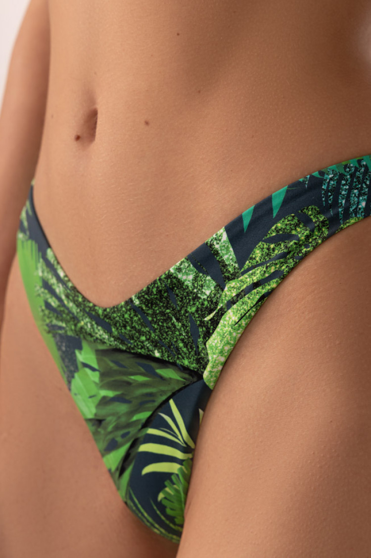 Swimwear - Swim briefs (string) Lindi Color: - green  — photo 3