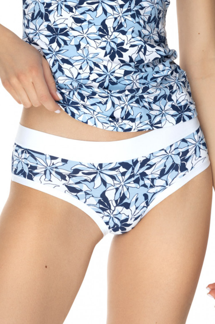 Panties-shorts Goldy, color: white-blue — photo 1