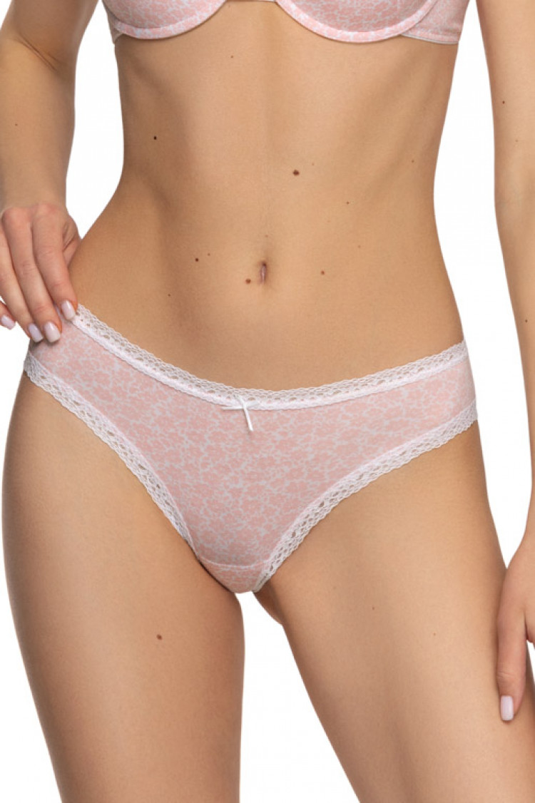 Brazilian panties Dafne, color: white-rose — photo 1