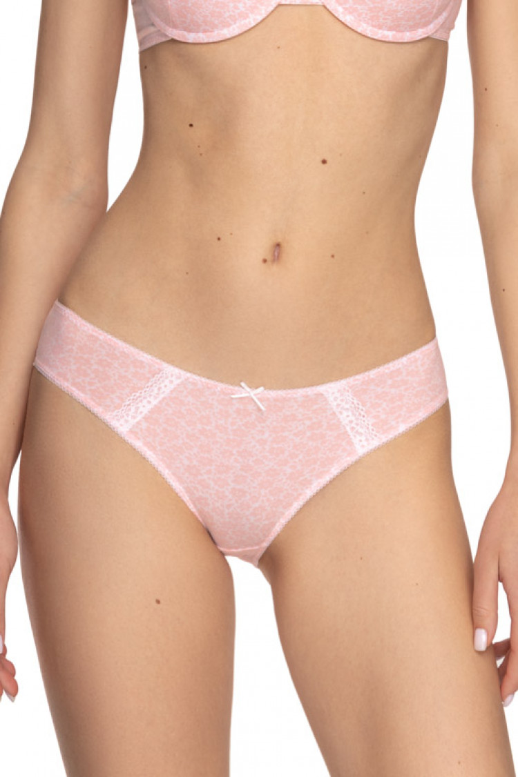 Panties slip — Agata, color: white-rose — photo 1