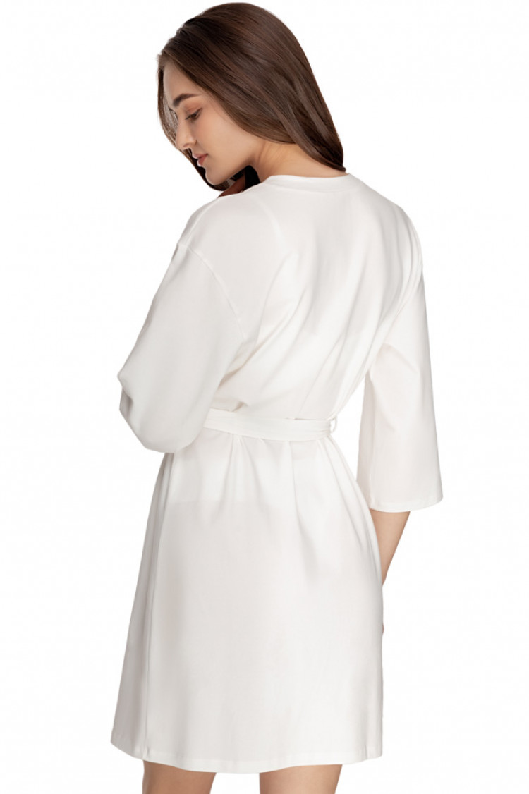Dressing gown Agnesia, color: milk — photo 2